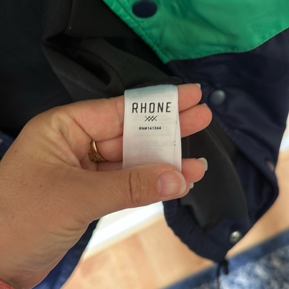 EUC RHONE Navy and Green Windbreaker size medium - Picture 6 of 9